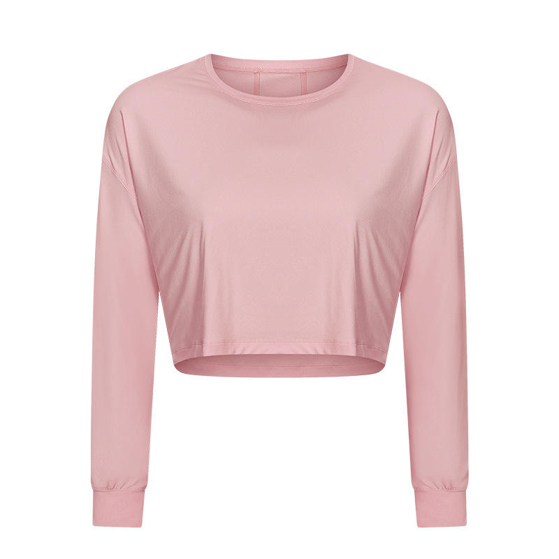 SC10265 Respirabil Yoga Crop Top Gym Fitness Tricou Tricou Yoga cu mânecă lungă pentru femei tricou tricou