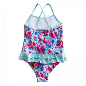 Costum de baie cu imprimeu de pepene verde