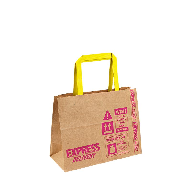 pungă de hârtie Price Designer Pungi de hârtie reciclate Tote Handle Handper Bag Gift Gent