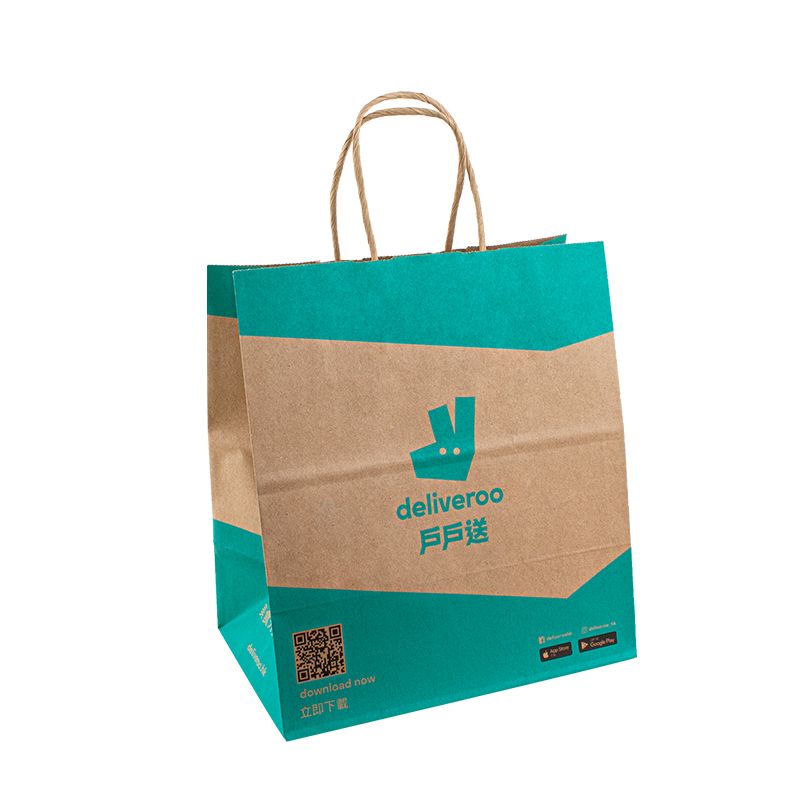 pungă de cumpărături de hârtie Kraft Ambalaj pentru hârtie personalizată cu pungă de hârtie cu logo cu mâner