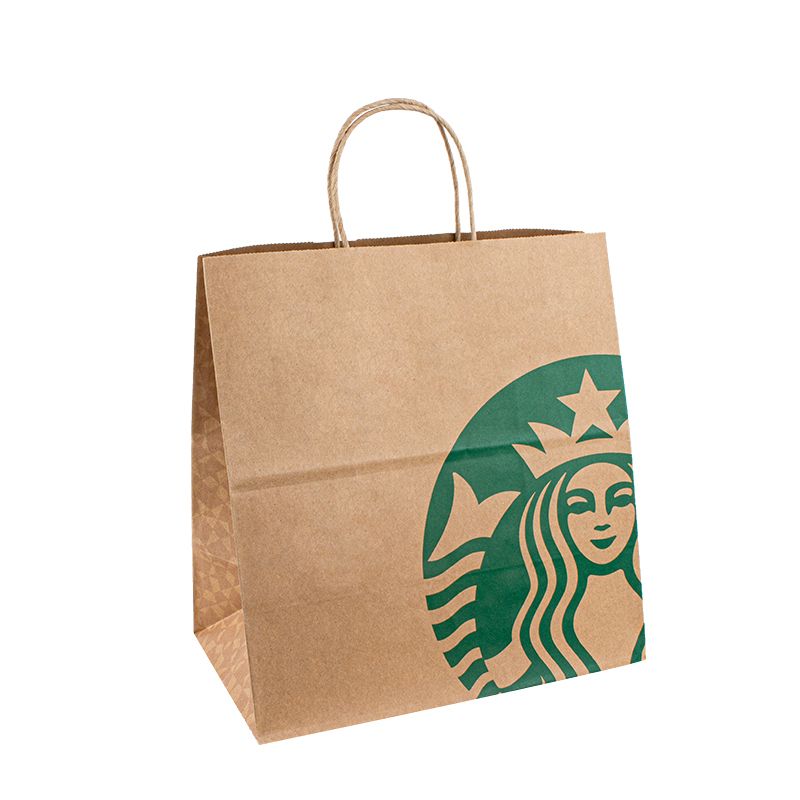 pungă de hârtie logo kraft geantă personalizată mini pungă de hârtie