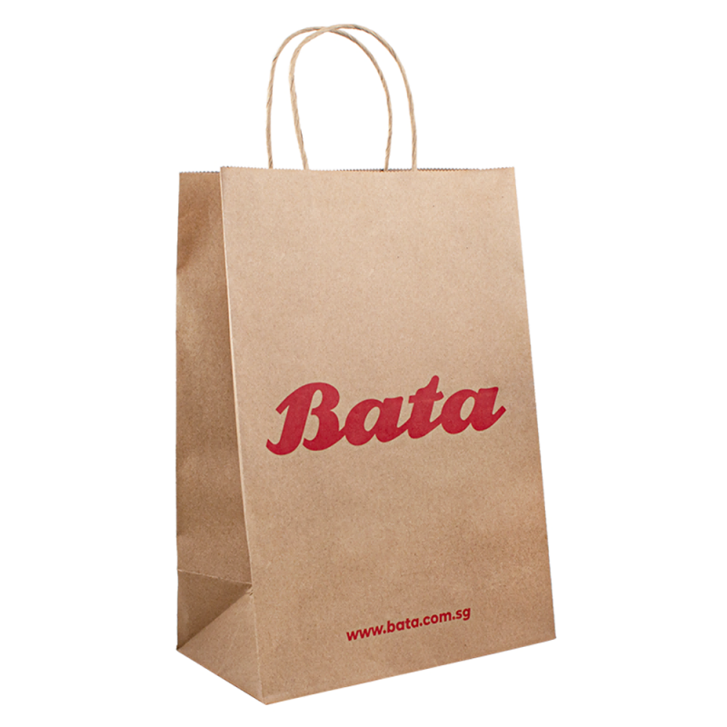 cumpărături kraft mini pungi de hârtie mari reciclate cu ambalaje