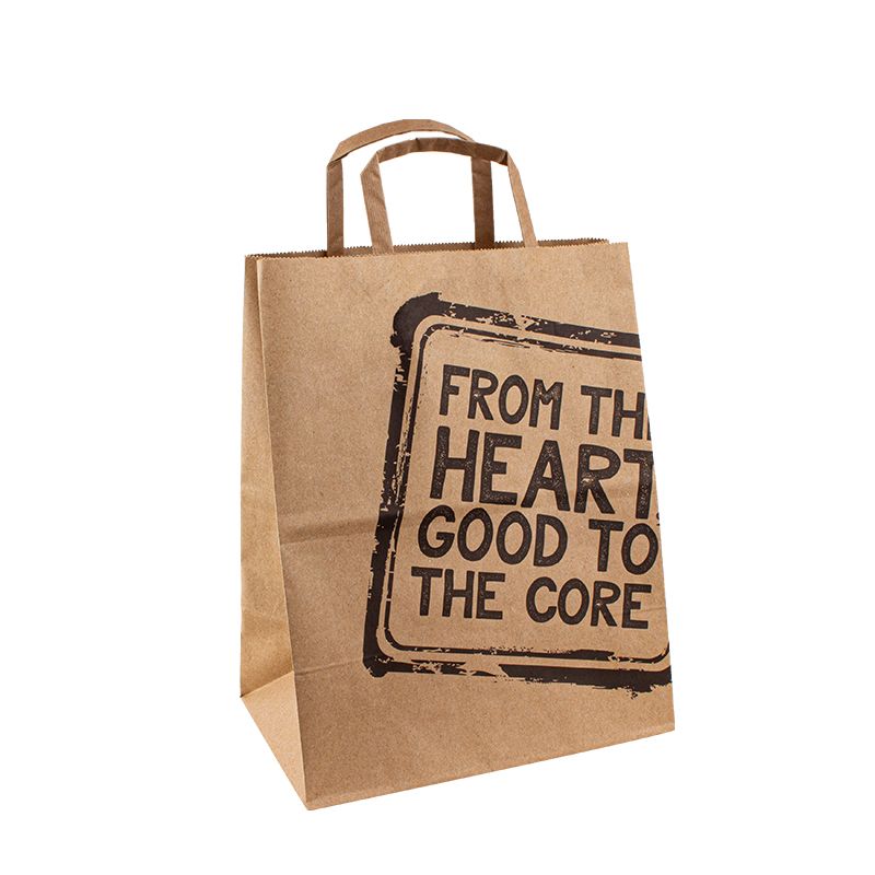 Logo Kraft Shopping Arge Haine Harge Pachete Bags Packaging Bags Bag pentru hârtie