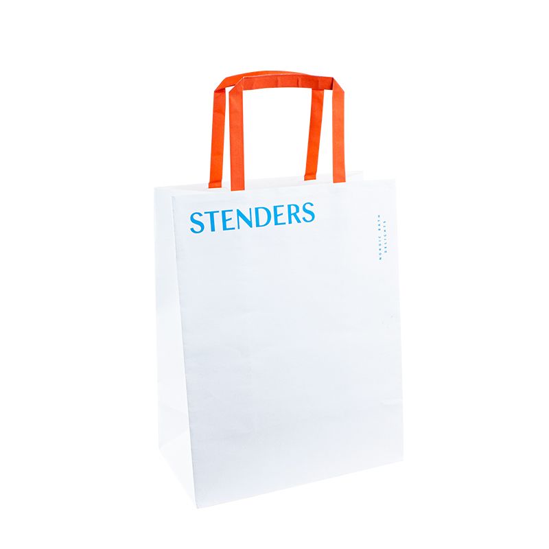 Genti de hârtie personalizate cu mânere de hârtie Kraft Bag Mânere Logo Garme de hârtie personalizate cu pungă de hârtie cu logo