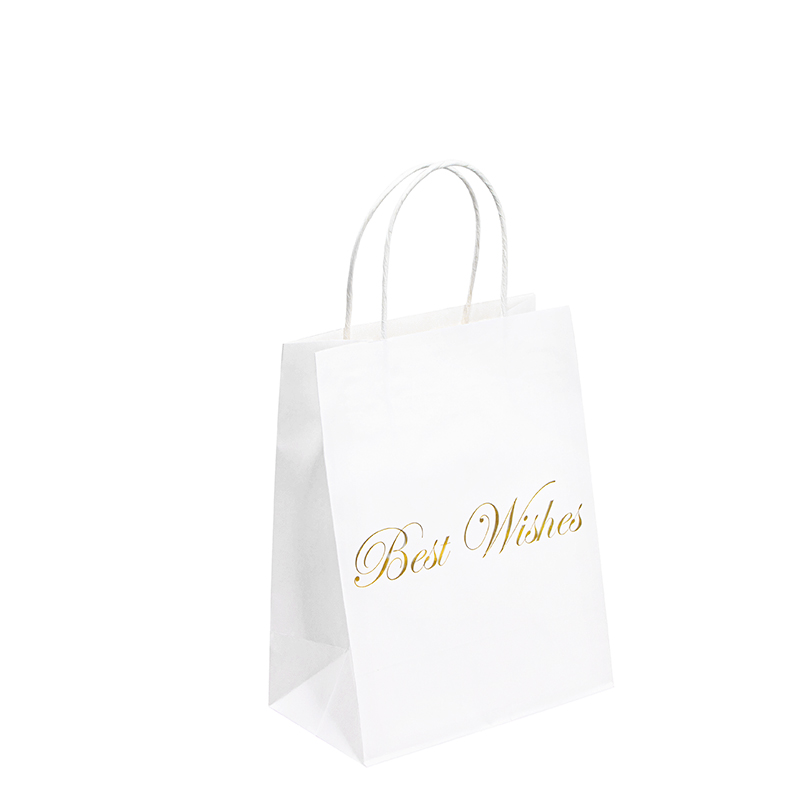Vă mulțumim pungi de hârtie de hârtie promoțională pungă de hârtie de hârtie Kraft Bag de hârtie cu mânere Bag de hârtie Kraft