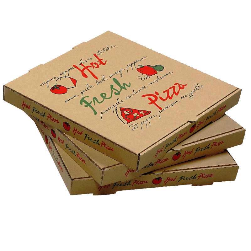 Cutie de pizza tipărită