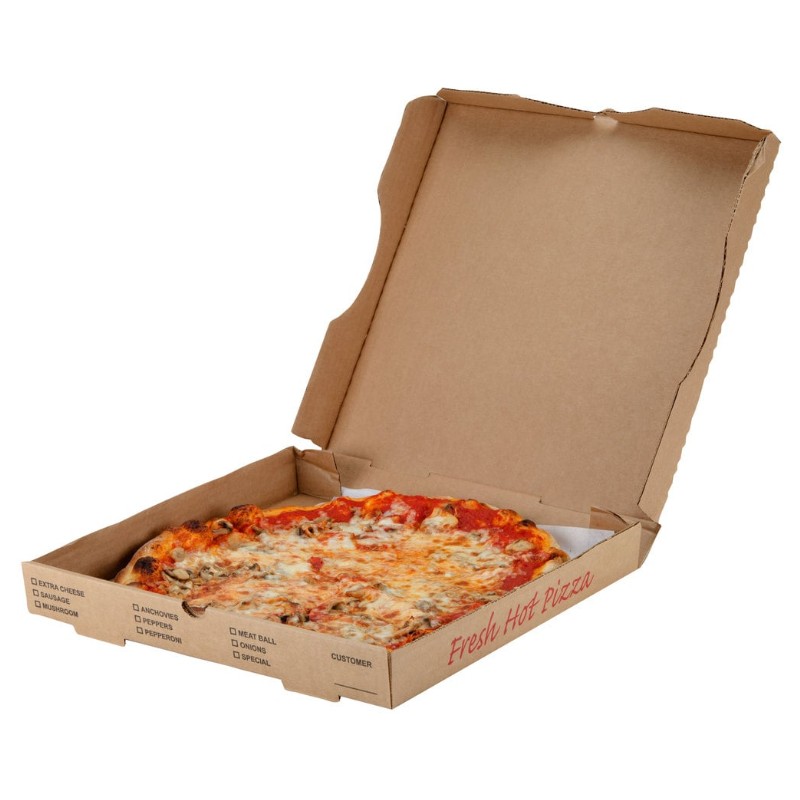 Cutie de pizza tipărită