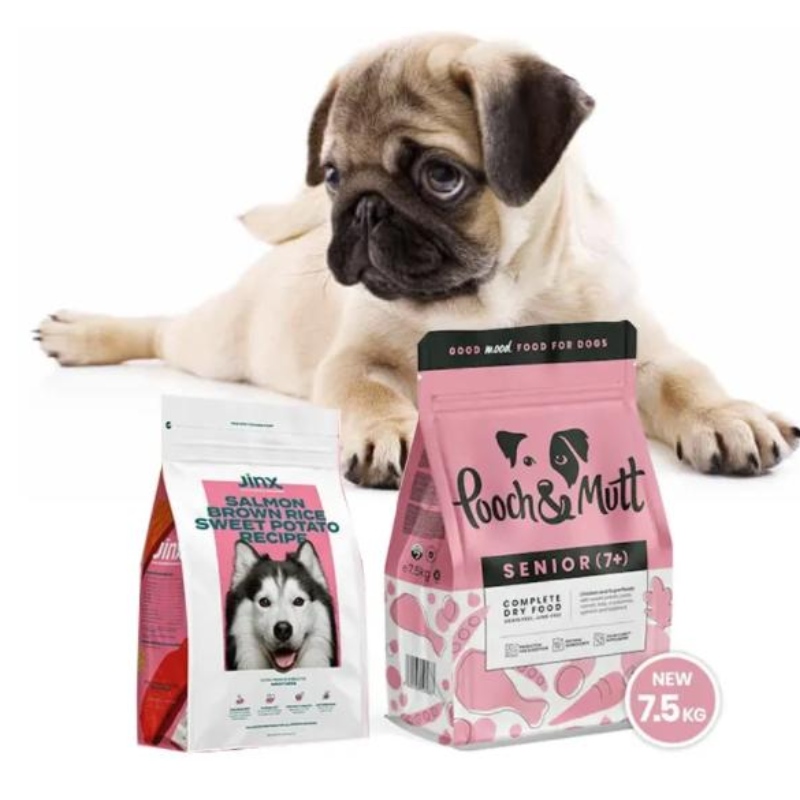 Personalizat mare 10kg 15 kg 20 kg Resallable Zipper Pla PBAT biodegradabil pentru animale de companie pentru animale de companie pentru animale de companie pentru a hrăni Snack Packaging Bag pentru mâncare