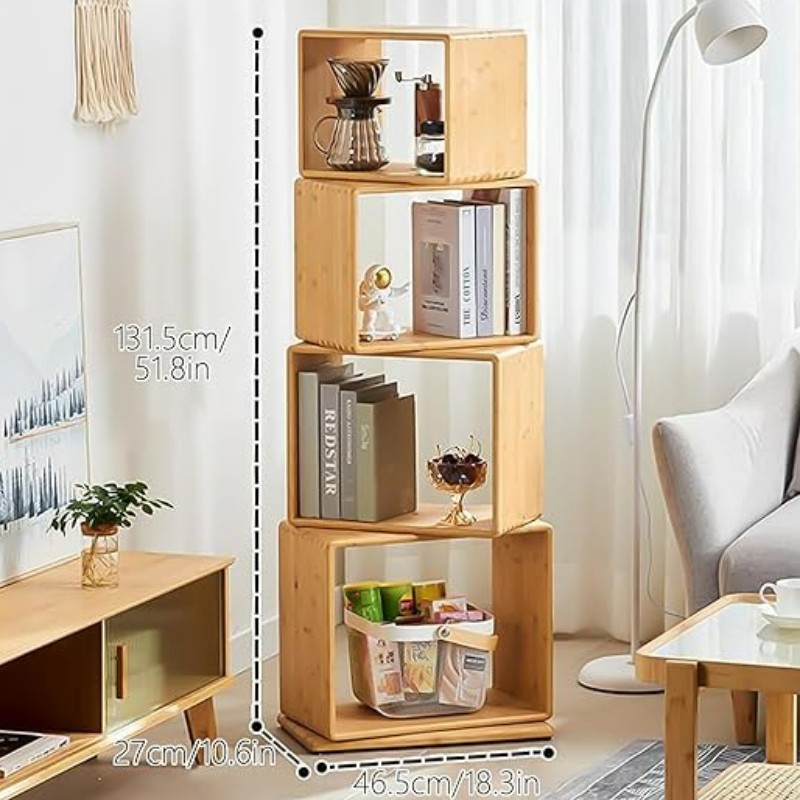 BAMBOO BILD RASOL DE STOCTION DE STOCARE DE STOCURANT DE STratier pentru raft Raft Platforme Blattop Platforme Book Stands rafturi pe tablă Bibliotecă pentru acasă