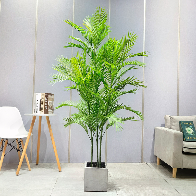 Preț din fabrică cu ridicata areca Palm Dypsis lutescens personalizabil Palm artificial cu ghiveci