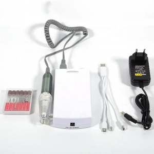 Angru portabil foraj de unghii de unghii de unghii Accesorii de găurit unghii Piesă de mână puternică oțel inoxidabil 20 UE 3 pini