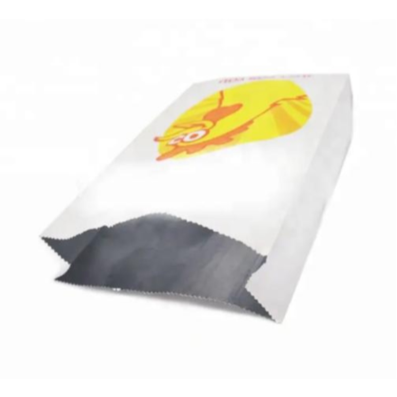 Pungi refolosibile pachet de mâncare cu pâine fierbinte pâine imprimată din aluminiu folie căptușită cu căptușeală pătrată de hârtie de jos