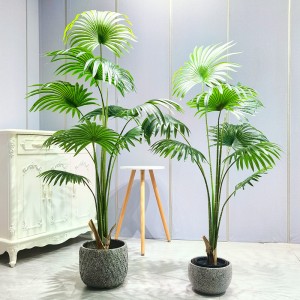 Plante artificiale cu preț scăzut Plante artificiale extrem de adaptabil, eficient din punct de vedere al costurilor, Palm Palm pentru furnizor de grădină, decor denuntă în aer liber