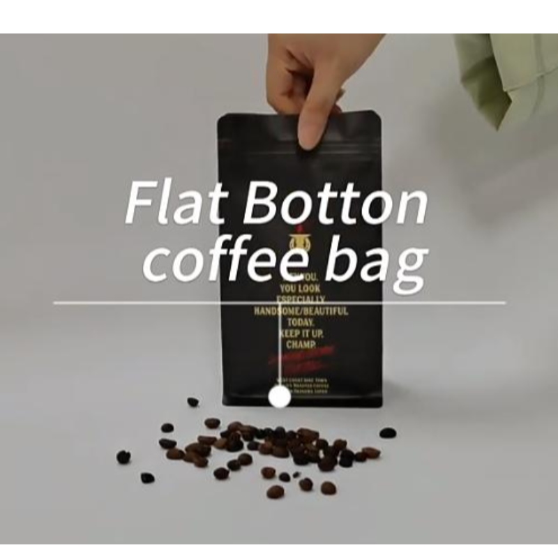Pungi de cafea ecologice cu saci de ambalaje de cafea cu supapă și fermoar