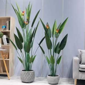 Simulare de mare simulare întreținere scăzută păsări de paradis ecologice sigure și inofensive pentru furnizor de grădină pentru decorațiuni denuntă în aer liber