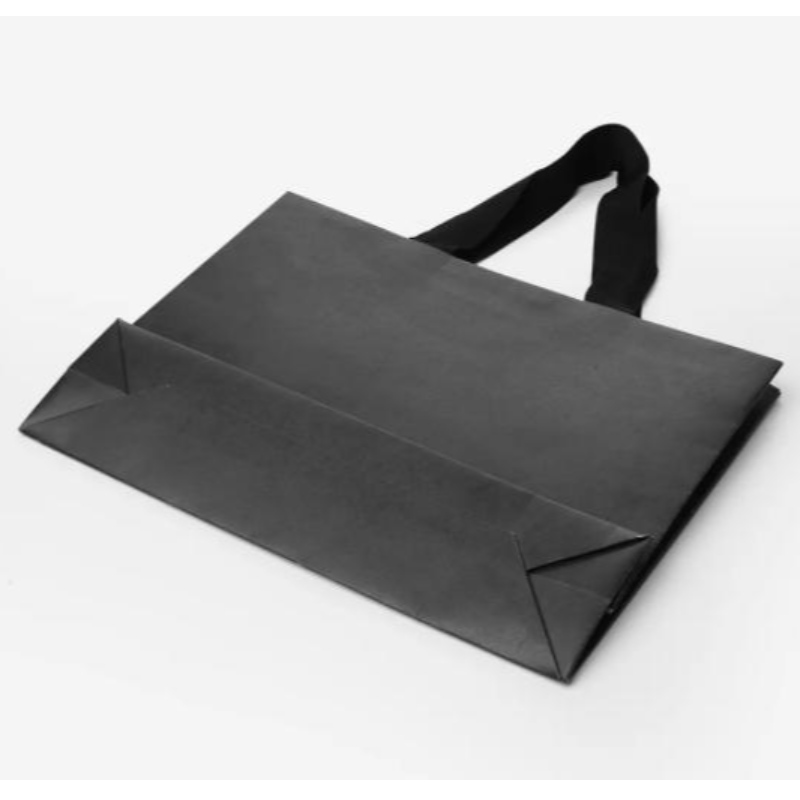 Geantă de hârtie pentru cumpărături pentru cumpărături de lux cu logo pentru geantă de ambalare personalizată