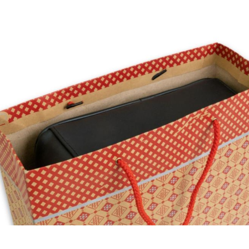 Fabrica de lux de lux Festive Personalizat pentru cumpărături de hârtie tipărită, fabrica de geantă, făcută cu ridicata de înaltă calitate