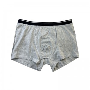 Personalizați lenjerie de culoare simplă modă completă imprimată confortabilă pentru bărbați moi de Crăciun, de la Christmas Boxer Scurturi gri Lenjerie gri