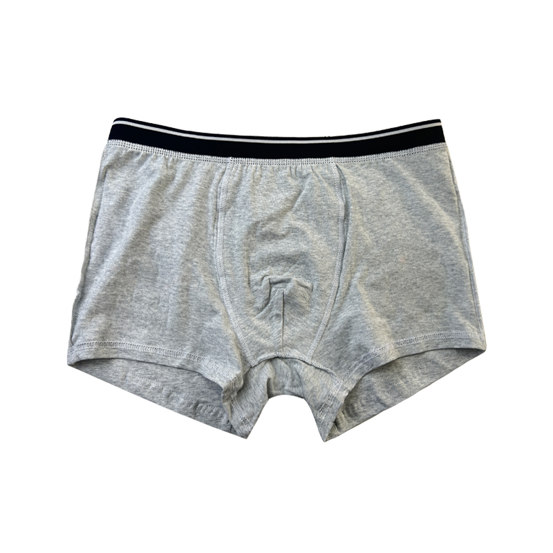 Personalizați lenjerie de culoare simplă modă completă imprimată confortabilă pentru bărbați moi de Crăciun, de la Christmas Boxer Scurturi gri Lenjerie gri
