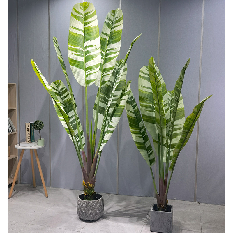 Plantă artificială simulantă Palm artificial arbore de banană Vivid pentru furnizor de grădină pentru decorațiuni denuntă decorațiuni de grădinărit