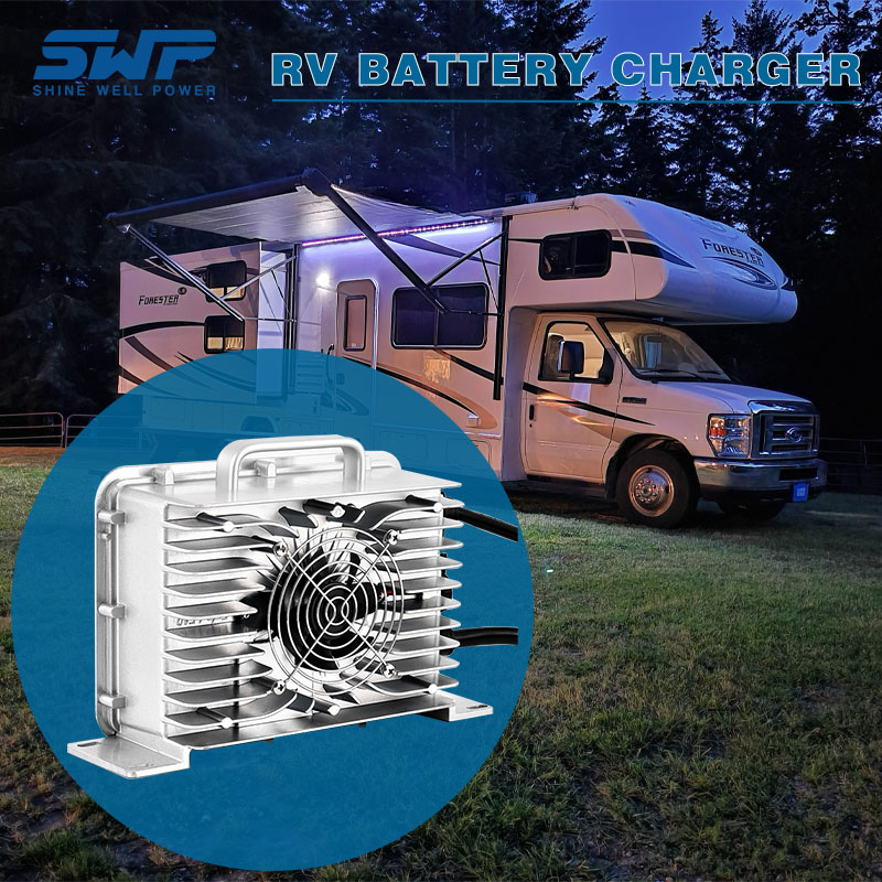 60V15A Studlift Lithium Battery Charger Ieșire curentă încărcător inteligent cu profil robust din aluminiu USD în coș de golf