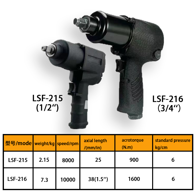 Pneumatică cuplu ridicat de cuplu stabil cu greutate ușoară cheie pneumatică cu impact pneumatic cu impact pneumatic armă de vânt instrument pneumatic