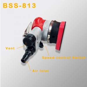 Sander pneumatic triunghiular vibrant lustruit hardware și îndepărtare rugină de șmirghel de șmirghel