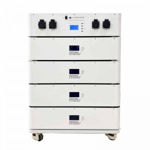 Stocare pentru casă cu energie Stackable 10kWh Baterie Baterie Stocare baterie Litiu 51.2V 190A cu invertor de 6000W