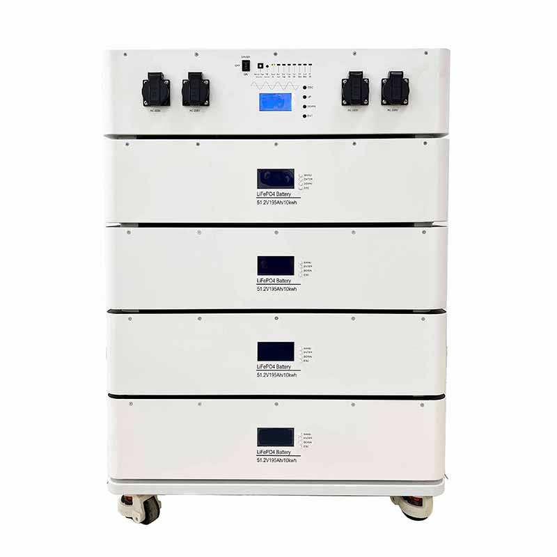 Stocare pentru casă cu energie Stackable 10kWh Baterie Baterie Stocare baterie Litiu 51.2V 190A cu invertor de 6000W