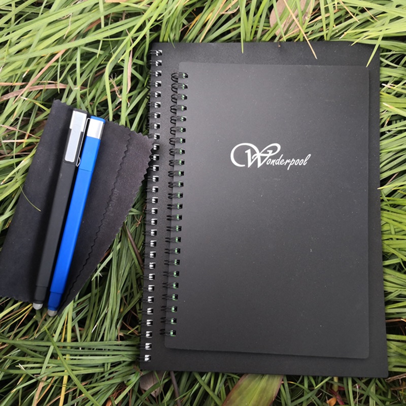 Notebook în spirală reutilizabilă -Jurnale de reciclabilitate pentru reculurinegre de reutilizare