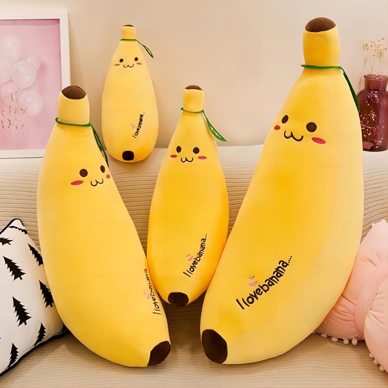 Pernă de pluș cu banane