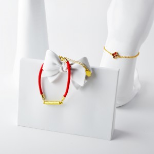 Nou 4 flori de piersici Hollow   A Shell alb Peach Blossom accesorii brățară