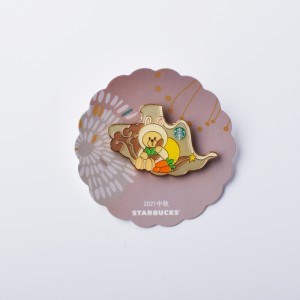 Imitație personalizată Imitație Enamel Comic Image Logo Insignă, taxă de probă gratuită, potrivită pentru colectare, farmece de ecuson din metal auriu, pin, email moale