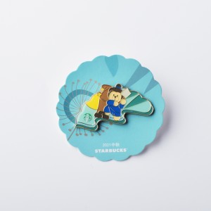 Imitație personalizată Imitație Enamel Comic Image Logo Insignă, taxă de probă gratuită, potrivită pentru colectare, farmece de ecuson din metal auriu, pin, email moale