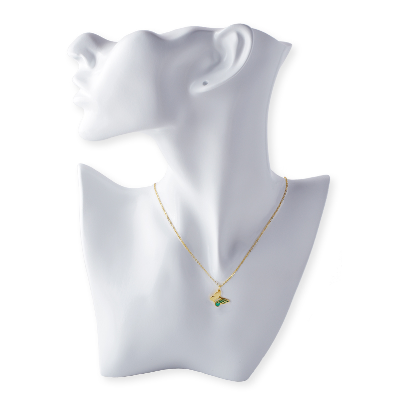 Colier pandantiv cu stanga fluture 45 5 cm