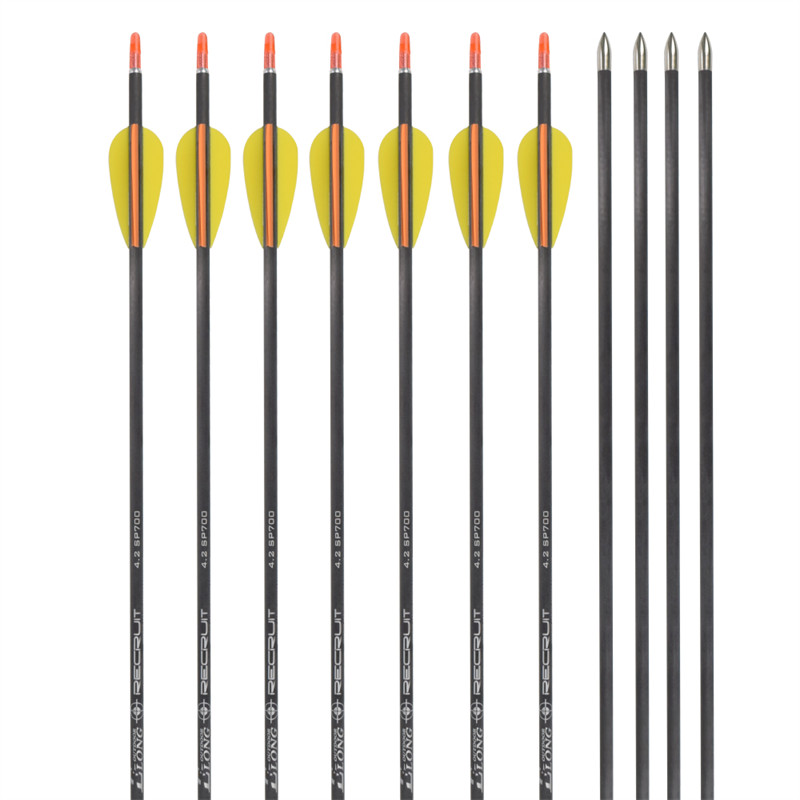 CX-7 săgeți din carbon pur de 4,2 mm cu 2