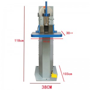 JR-S400 Mașină electrică de tăiat colț vertical cu platformă mare Dispozitiv de tăiat colț rotund