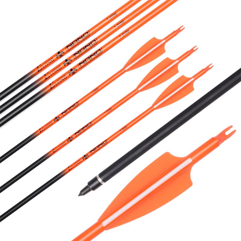 Săgeți rollfiberglass de 7,8 mm pentru arcași