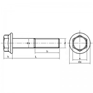 șuruburi cu cap din oțel inoxidabil cu cap hexagonal