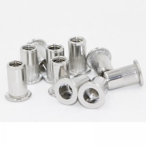 piulițe cunituri moletate cu cap plat din oțel inoxidabil