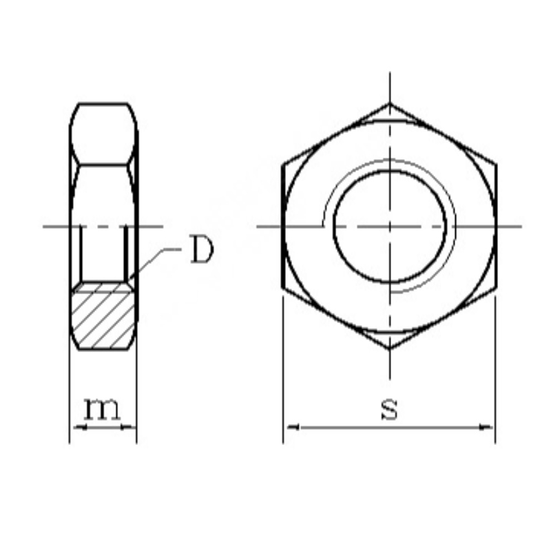 piuliță hexagonală pentru țeavă cu filet