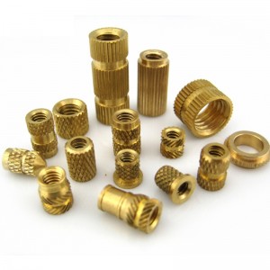 Inserții filetate oarbe moletate din alamă