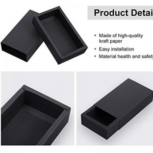 Cutie sertar din hârtie kraftneagră personalizată