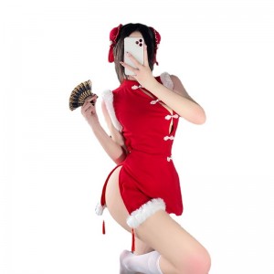 Nou-Cheongsam de stil, uniformă de cosplay pentru fete de iepuraș sexy, internet - Set de celebrități, Rabbit atrăgător - Ținute tematice de Anul Nou pentru femei, uzură de performanță 330 Preț:$112.99