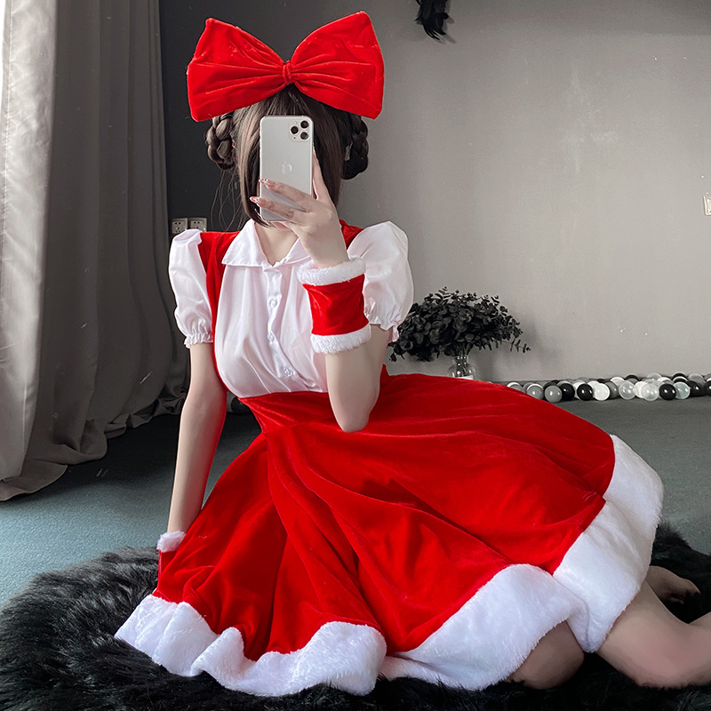 Costume de Crăciun, rochii de Crăciun, seturi de cosplay, ținute de performanță de scenă de Crăciun, uniforme de Crăciun de Crăciun95 Preț:$139.99