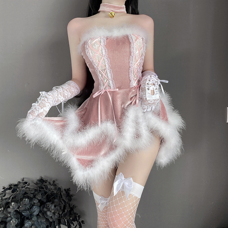 Cosplaynevinovat - Rochii cu aspect, pijamale de camisole, costume sexy de servitoare, uniforme, internet - Celebrity Bunny Girl Girl - End Feel 78 Preț:$239.99