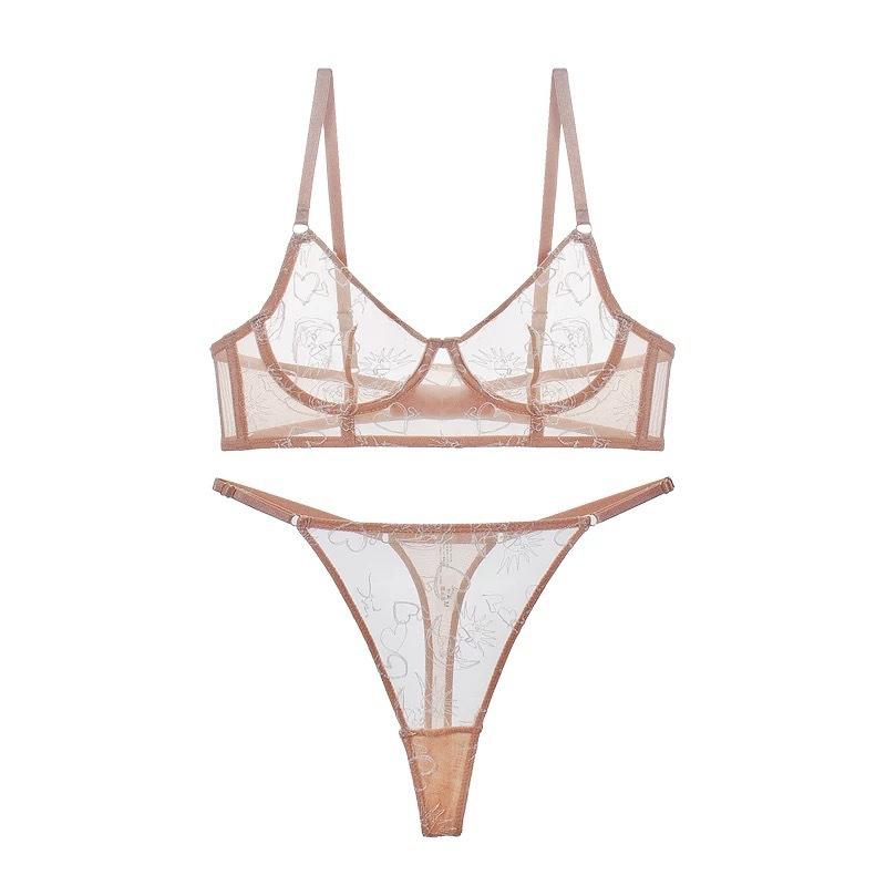 Cruce-Lenjerie sexy de frontieră pentru piețele europene și americane. franceză-stil ultra-subțire vezi-prin lenjerie din dantelă. Un set de sutien pentru busturi mari care face ca bustul să pară mai mic și este disponibil în plus dimensiuniw5539 Preț:$129.99