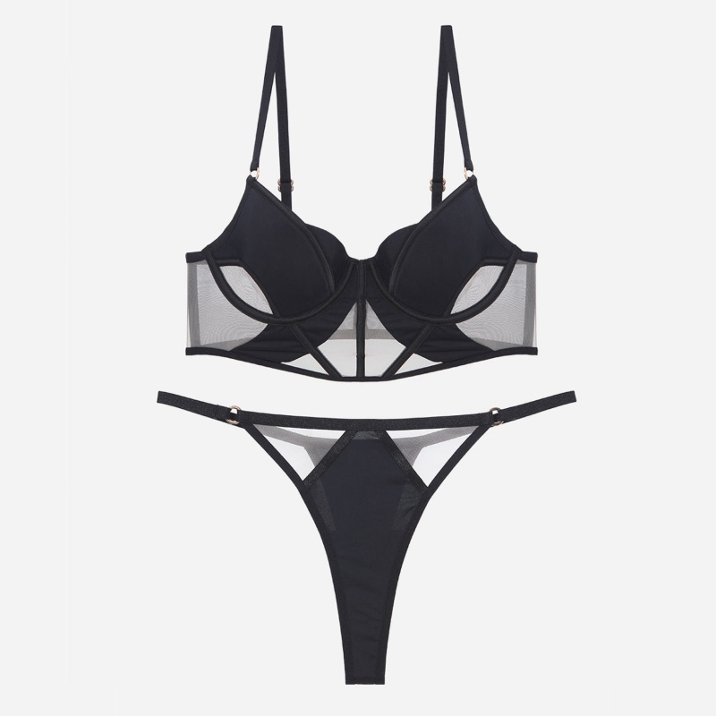 franceză - lenjerie în stil. Sexy subțire - bumbacneted - Corset de pește cu plasă de suprafață - Sutien de stil. Face ca sânii mari să pară mai mici și previne scăderea W7215Price:$199.99