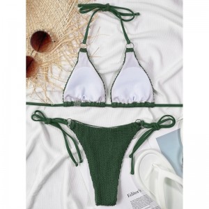 NOU 2025 de baie. European și american-stil sexy două-bucăți de baie bikini pentru femei. Bikinis de comerț exterior elegant pentru en -gros 8818 Preț:$79.99