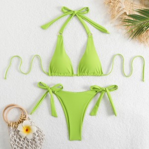 Nou 2025 european și american-Bikini de comerț exterior în stil. Trei-Puneținoi costume de baie pentru femei, disponibile în mai multe culori. Două-Piese de baie cu un design sexy QT25017 Preț:$79.99
